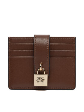 KARL LAGERFELD Puzdro na kreditné karty KARL LAGERFELD B1W32025 Hnedá