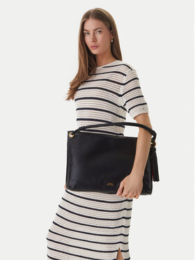 Tommy Hilfiger Kabelka Tommy Hilfiger Th Statement Leather Bag AW0AW18621 Černá