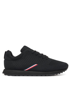 Tommy Hilfiger Snīkeri Tommy Hilfiger New Runner Eva Corpo Knit FM0FM05648 Melns