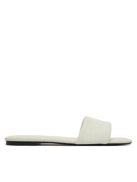 Calvin Klein Šľapky Calvin Klein Square Flat Sndl Canvas Hw HW0HW03129 Biela