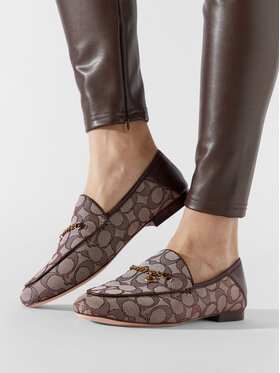 Coach Лофери Coach Hanna Textured Jacq CC888 Коричневий