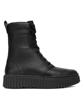 Clarks Šnurovacia obuv Clarks Torhill Style 26182918 Čierna