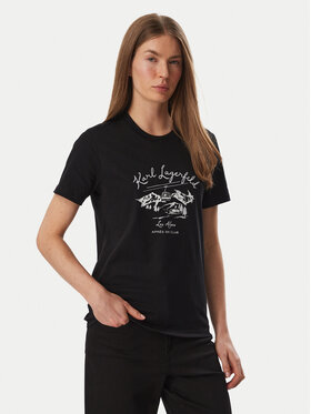 KARL LAGERFELD KARL LAGERFELD Camiseta Apres B4W17039 Negro Regular Fit