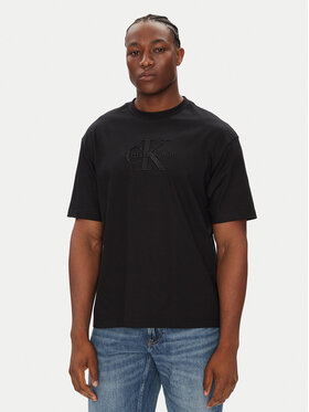 Calvin Klein Jeans Calvin Klein Jeans T-shirt Hero Monologo LV04RB295G Crna Relaxed Fit