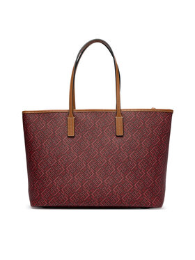 Tommy Hilfiger Táska Tommy Hilfiger Th Monoplay Tote Le AW0AW17416 Sötétvörös