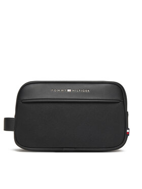 Tommy Hilfiger Kozmetická taštička Tommy Hilfiger Th Foundation Washbag AM0AM13747 Čierna