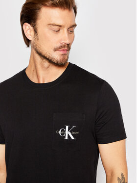 Calvin Klein Jeans Calvin Klein Jeans Póló J30J320936 Fekete Slim Fit