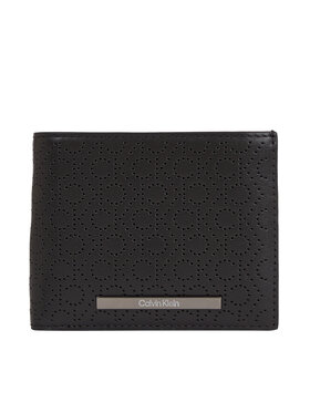 Calvin Klein Portafoglio Calvin Klein Modern Bar Bifold 5Cc W/Coin K50K511835 Nero