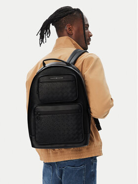 Tommy Hilfiger Σακίδιο Tommy Hilfiger Th Modern Monogram Backpack AM0AM14683 Μαύρο