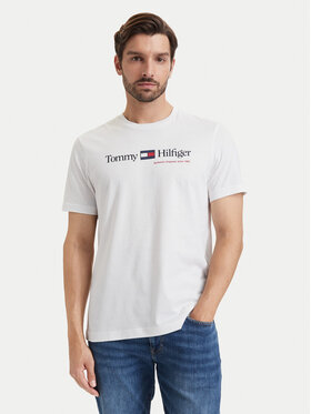 Tommy Hilfiger Tommy Hilfiger Camiseta Brand Love MW0MW44875 Blanco Regular Fit