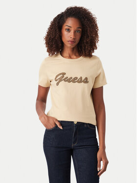 Guess Guess T-shirt W6YI29 K4348 Beige Regular Fit