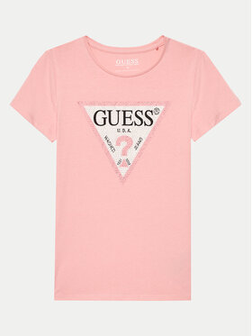 Guess Guess Футболка J2YI51 K6YW1 Рожевий Regular Fit