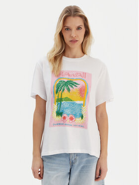 Roxy Roxy Camiseta ERJZT05899 Blanco Regular Fit