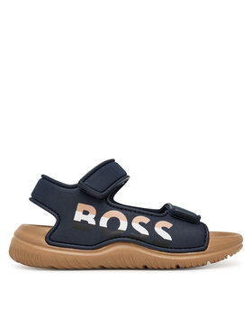 BOSS Sandály BOSS J52821 S Tmavomodrá