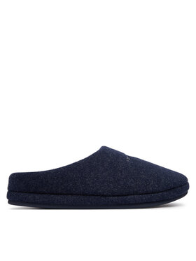 Tommy Hilfiger Papuče Tommy Hilfiger Felt House Shoe FM0FM06017 Tmavomodrá