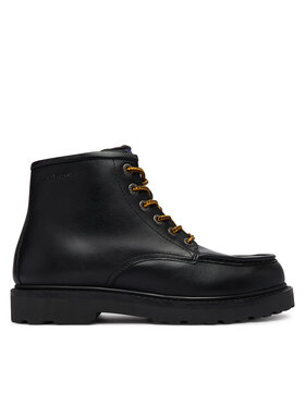 Tommy Jeans Ghete Tommy Jeans Archive '01 American Lth Boot EM0EM01779 Negru