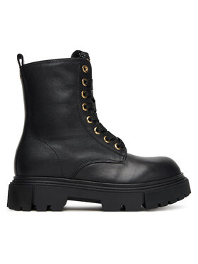 Elisabetta Franchi Черевики туристичні Elisabetta Franchi Lace-Up Bootie F4A5-E0411-1251 S Чорний