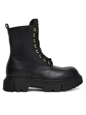 Elisabetta Franchi Outdoorová obuv Elisabetta Franchi Lace-Up Bootie F4A5-E0411-1251 D Čierna