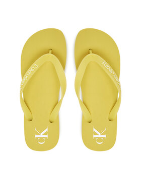 Calvin Klein Jeans Čības uz pirksta Calvin Klein Jeans Beach Sandal Transparent Tpu YW0YW01829 Dzeltens