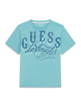 Guess Guess Camiseta L6GI13 K8HM4 Azul claro Regular Fit