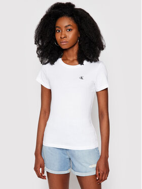 Calvin Klein Jeans Calvin Klein Jeans Camiseta J20J212883 Blanco Slim Fit