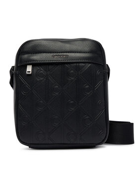 Calvin Klein Válltáska Calvin Klein Emblem Aop Deboss Reporter LV04D3562G Fekete