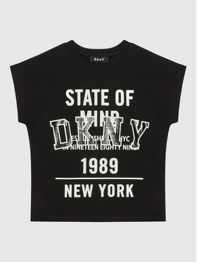 DKNY DKNY Majica D35S01 M Črna Relaxed Fit