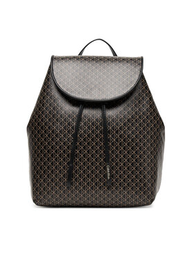 Calvin Klein Mugursoma Calvin Klein Emblem Aop Flap Backpack LV04F3271G Melns