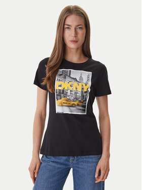DKNY DKNY Camiseta DJ6T1749 Negro Regular Fit