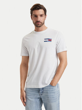 Tommy Hilfiger Tommy Hilfiger Camiseta Brand Love MW0MW44876 Blanco Regular Fit