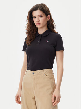 Tommy Jeans Tommy Jeans Polo Essential DW0DW20160 Nero Slim Fit