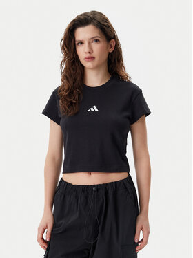 adidas adidas Футболка Future Icons Small Logo Baby JE4000 Чорний Slim Fit