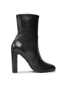 Stuart Weitzman Polokozačky Stuart Weitzman Vida 100 Zip Bootie SG232 Černá
