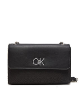 Calvin Klein Kabelka Calvin Klein Re-Lock Conv Shoulder Bag_Jqc K60K612641 Čierna