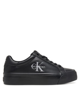 Calvin Klein Сникърси Calvin Klein Vulc Flatform Laceup Low Lth HW0HW03159 Черен