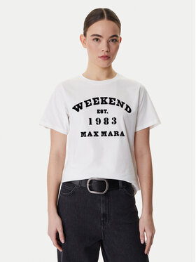 Weekend Max Mara Weekend Max Mara Camiseta Tenue 2615971051 Blanco Regular Fit