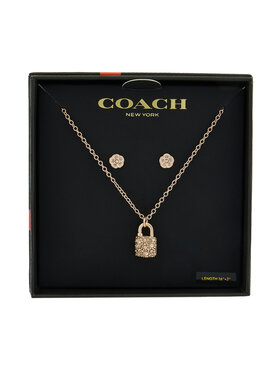 Coach Набір: ланцюжок і сережки Coach 37541360 Рожеве золото