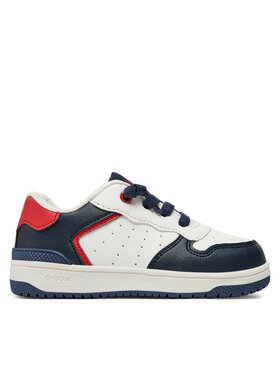 Geox Sneakersy Geox J Washiba Boy J45LQB 05411 C0899 S Bílá