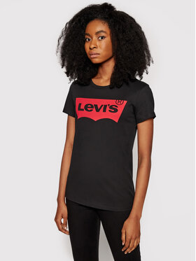 Levi's® Levi's® Póló The Perfect Graphic Tee 17369-0201 Fekete Regular Fit
