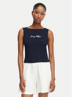 Tommy Hilfiger Tommy Hilfiger Top Classic WW0WW50947 Azul marino Regular Fit