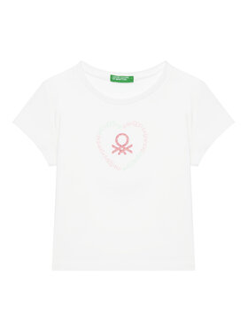United Colors Of Benetton United Colors Of Benetton Футболка 3I1XG10HU Білий Regular Fit