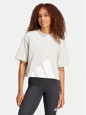 adidas adidas Camiseta Essentials Big Logo Boyfriend JG8729 Beis Loose Fit