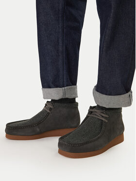 Clarks Черевики Clarks WallabeeEVO BT 26183994 Сірий