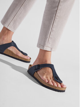 Birkenstock Čības uz pirksta Birkenstock Gizeh 0143621 Tumši zils
