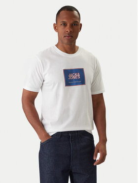 Jack & Jones Jack & Jones Футболка Jjrain Tee Ss Crew Neck 12288097 Білий Regular Fit