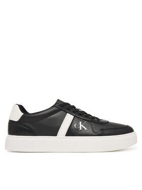 Calvin Klein Сникърси Calvin Klein Classic Cups Lace Lth Emb Tongue HM0HM02237 Черен