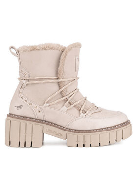 Mustang Šnurovacia obuv Mustang 1447-601 Béžová