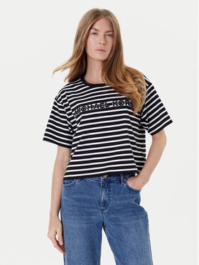 MICHAEL Michael Kors MICHAEL Michael Kors Футболка MT551R9HM7 Чорний Relaxed Fit
