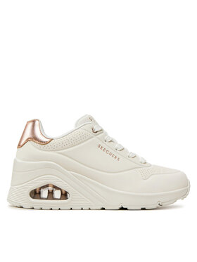 Skechers Sneakersy Skechers Uno Wedge - Hi Steps 177520/WHT Biela