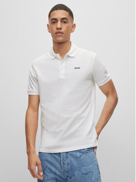 HUGO Hugo Поло Donos222 50466182 Білий Regular Fit